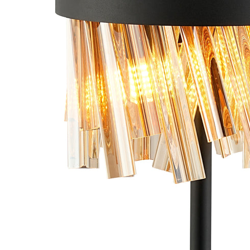 Kade Table Lamp 6 Light - Satin Black
